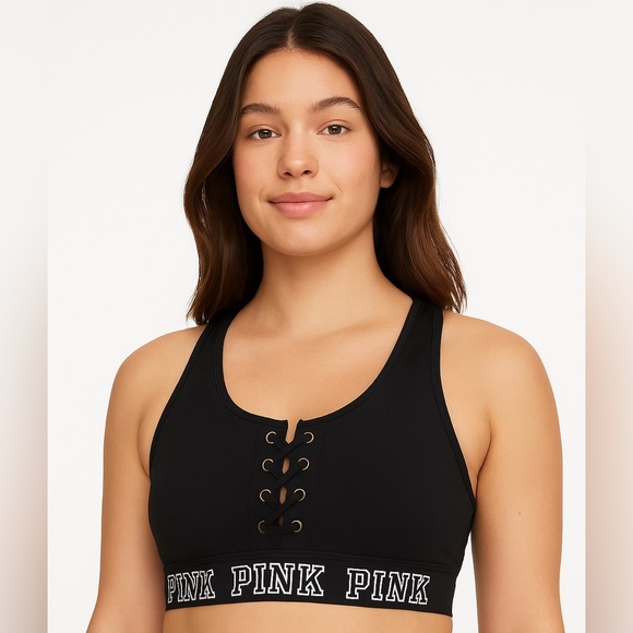 PINK Victoria’s Secret Racerback wireless bralette Sz large woman - Picture 1 of 9